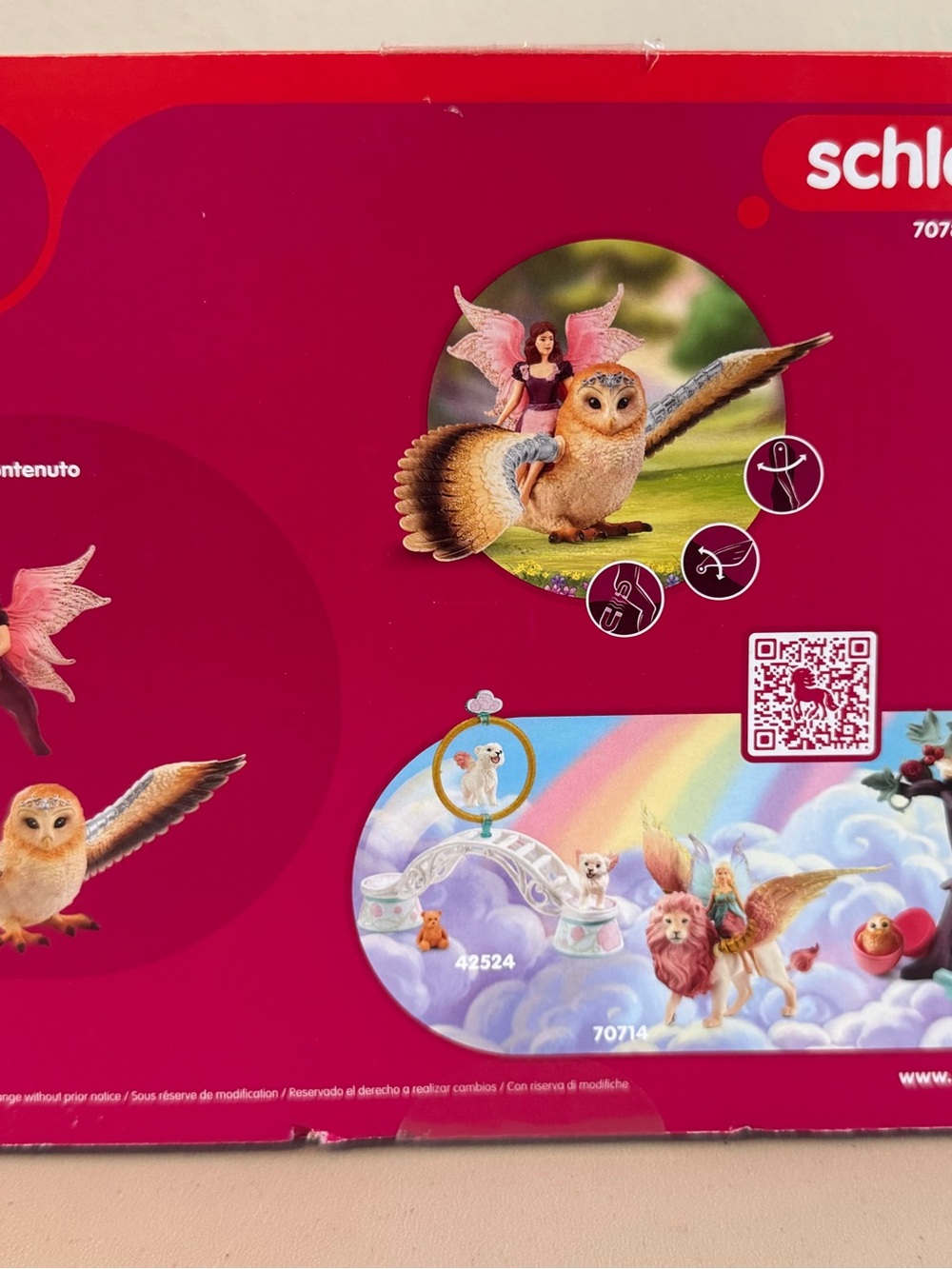 New Schleich Bayala 70789 Fairy in Flight on Glam Owl fantasy figures - Picture 2 of 6